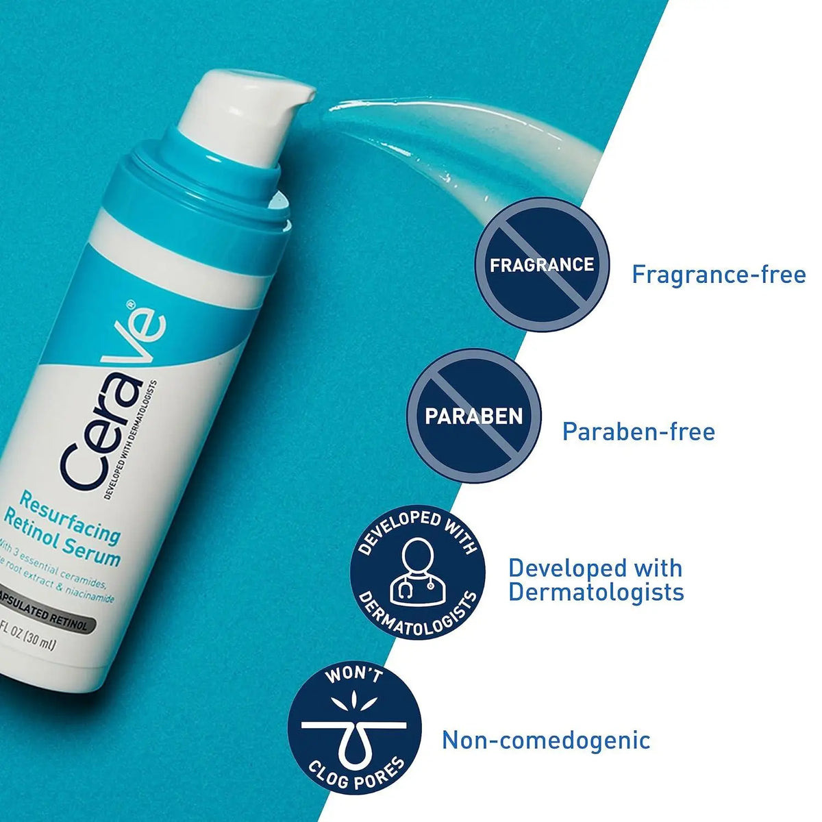 CeraVe Resurfacing Retinol Serum  more details